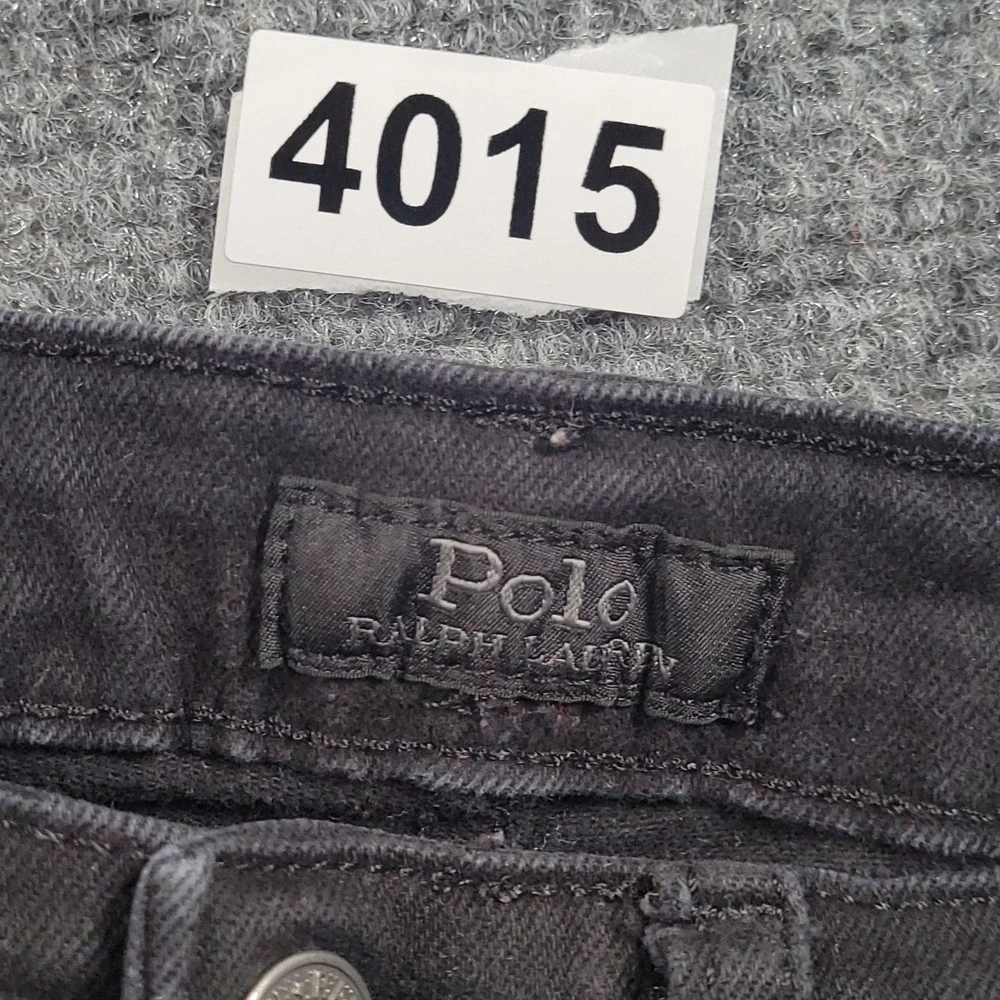 Polo Ralph Lauren Straight Jeans Kids Size 12 Black Hampton Straight Stretch