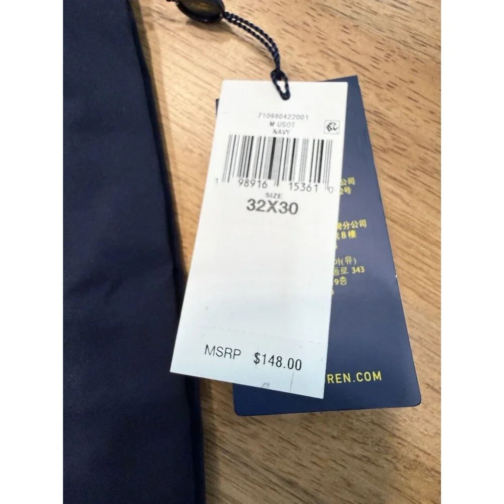 Polo Ralph Lauren US Open Tennis Golf Pants Mens 32x30 Blue Straight Leg Chinos