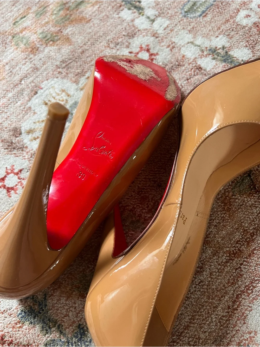 Christian Louboutin sleek patent
