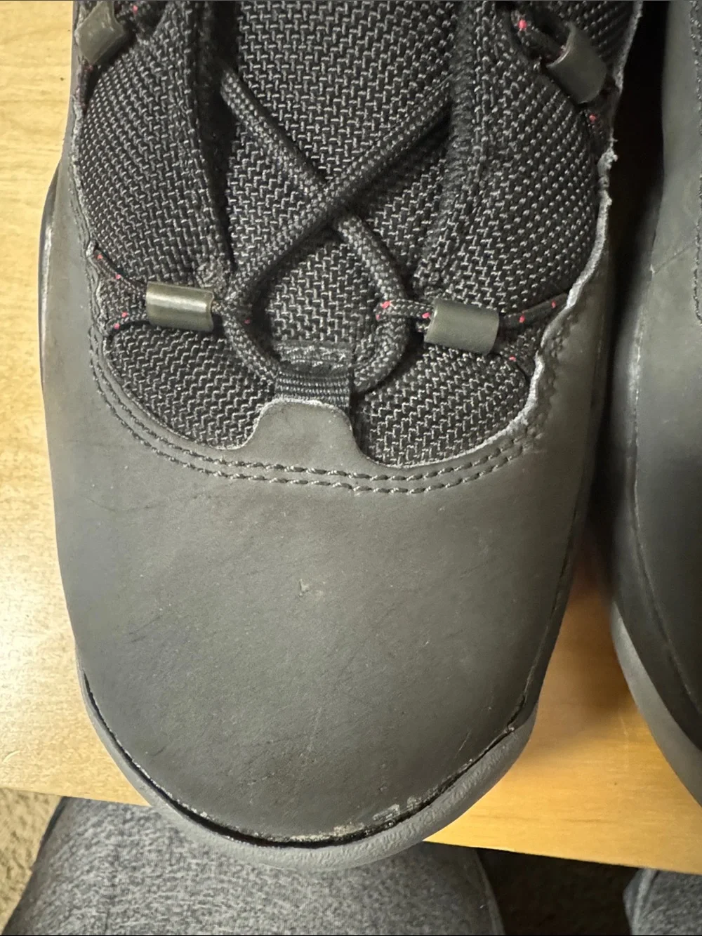 Jordan Kids Black and Red Low-Top Sneakers