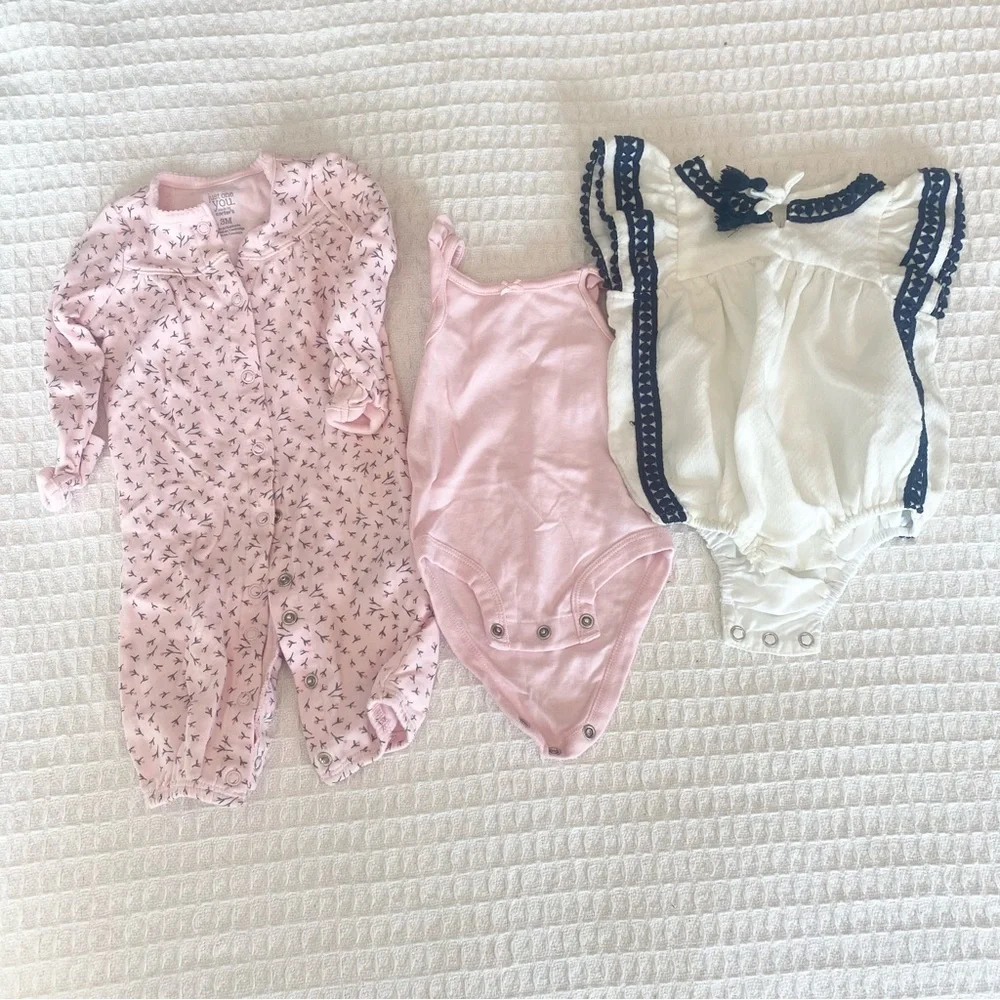 Girls 3M and 3-6M onesie bundle Carter’s Tommy Bahama