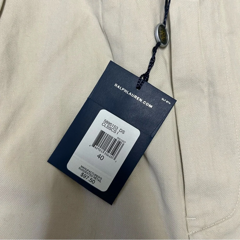 NWT Polo Golf Ralph Lauren Fairway Short Men's Khaki Shorts  Size 40