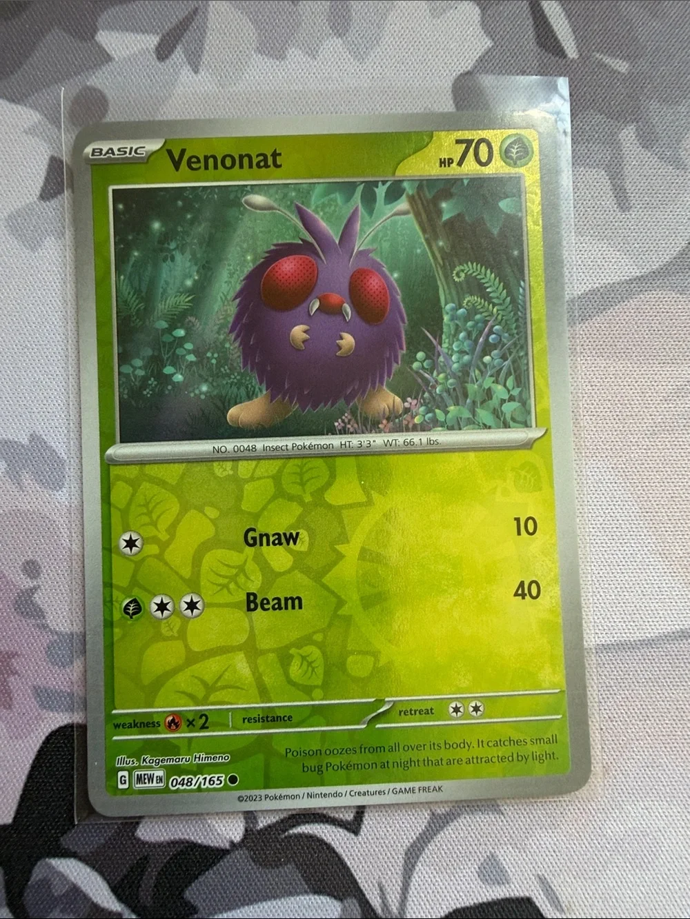 Pokemon venonat venomoth