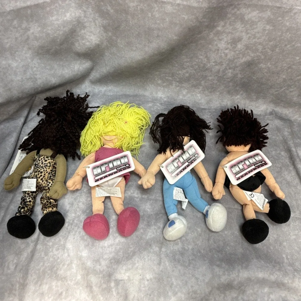 Spice Girls 1998 New Beanbags NWT Complete Set of 8