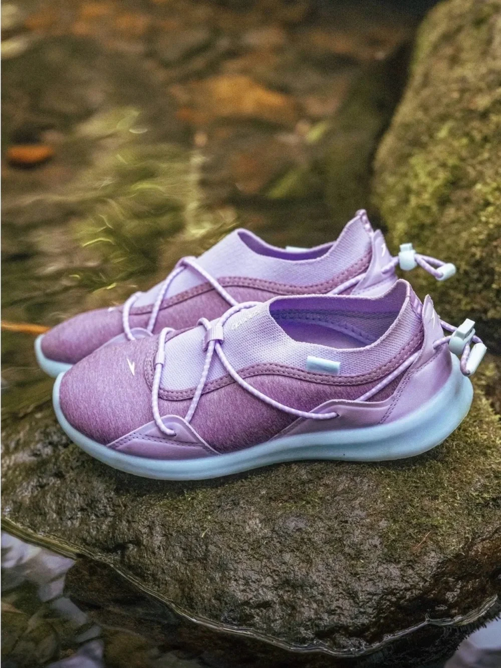 Speedo NWT! Junior Watertrek Water Shoes In Lilac Size L/Junior