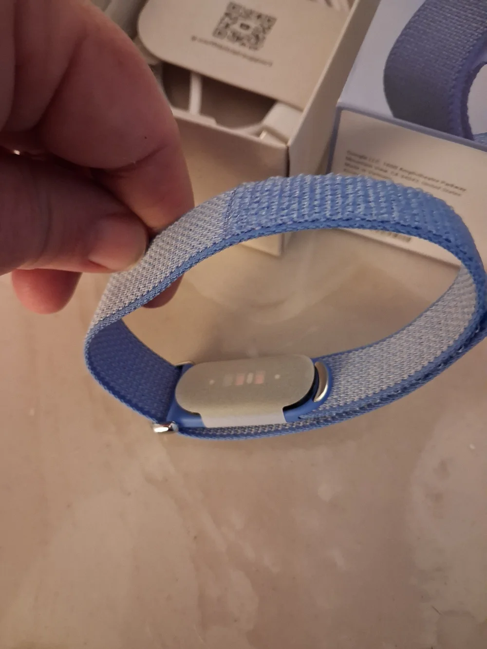 Google Fitbit Air Lavender Fabric Band Brand New Unsealed Box