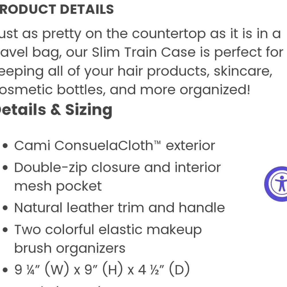 Consuela Cami Train Case New