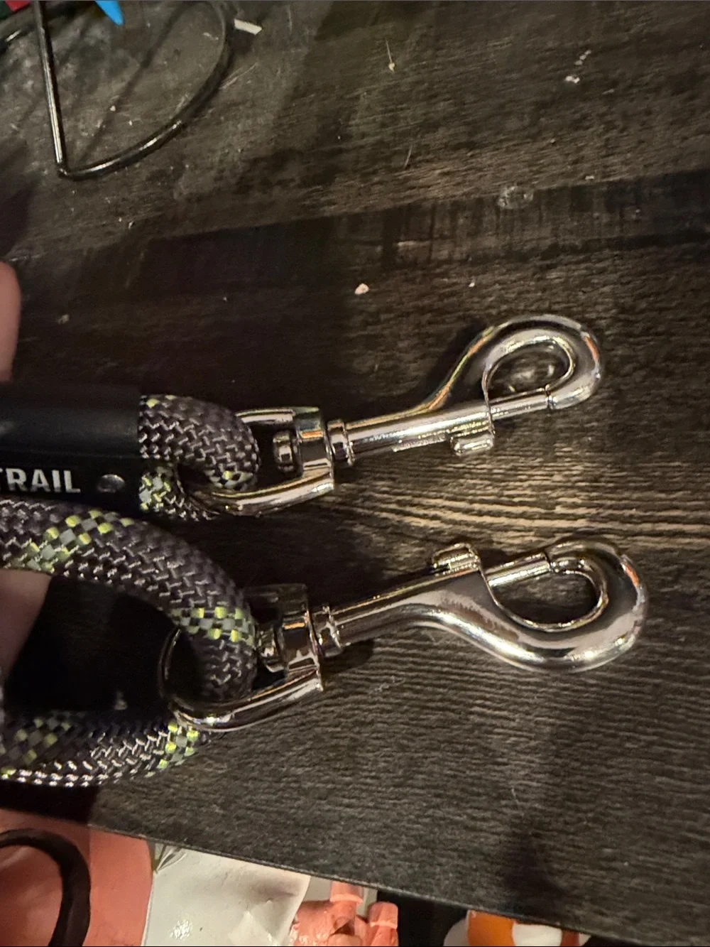 Arcadia Trail Reflective Multi-Use Rope Dog Leash, Grey, 15-ft long