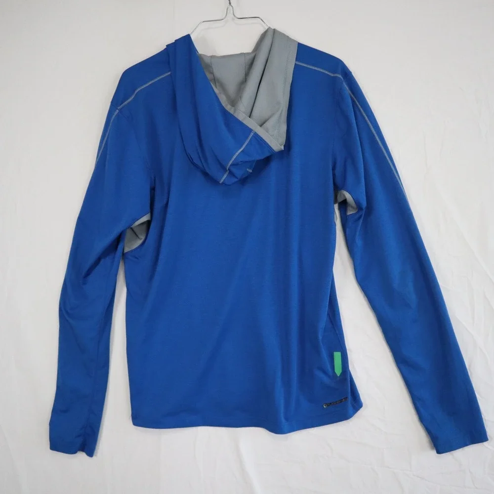 The North Face Hoodie Mens Small Flash Dry-XD Active‎ Pullover Blue Long Sleeve