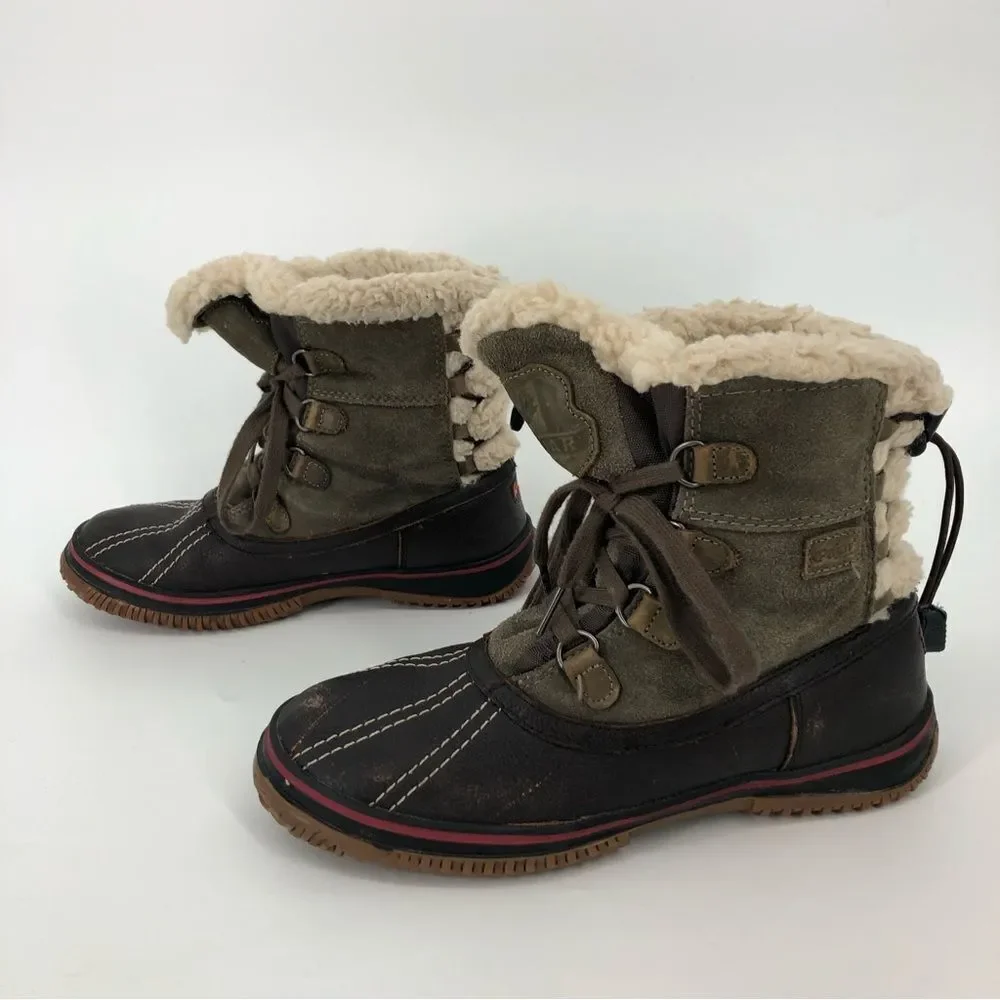 PAJAR Iceland Boots in‎ Dark Brown Taupe Olive Womens Size EU 38