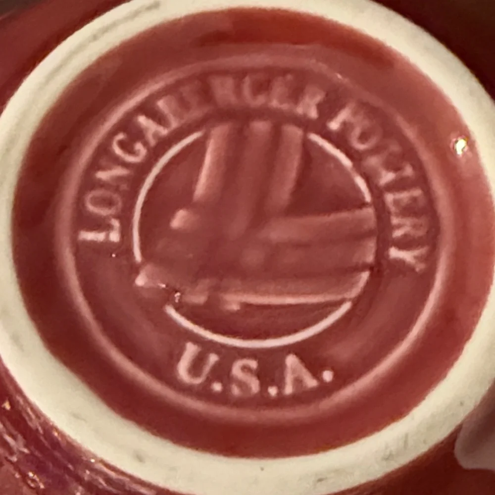 Longaberger pair ceramic