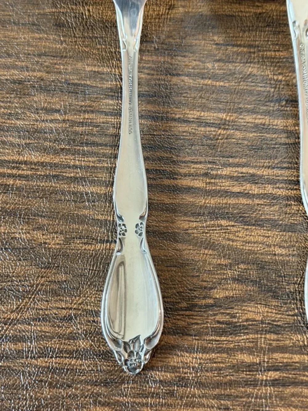 Set of 3 Oneida Community Chatelaine Stainless Casserole Serving Spoons 8.5