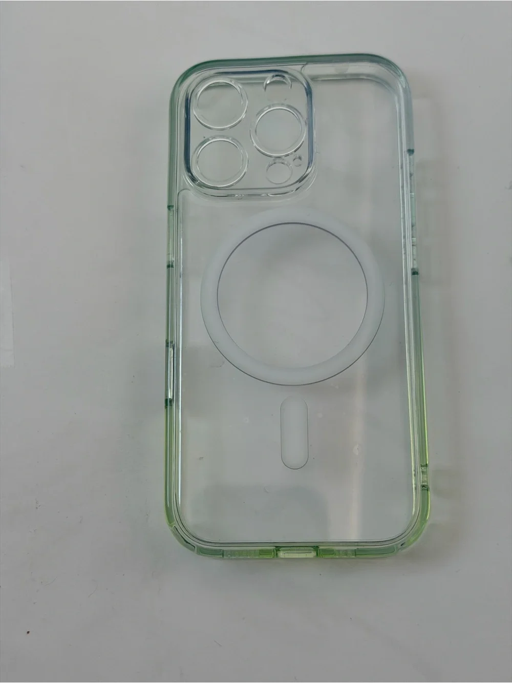 iPhone 16 pro Clear Green MagSafe-Compatible iPhone Case