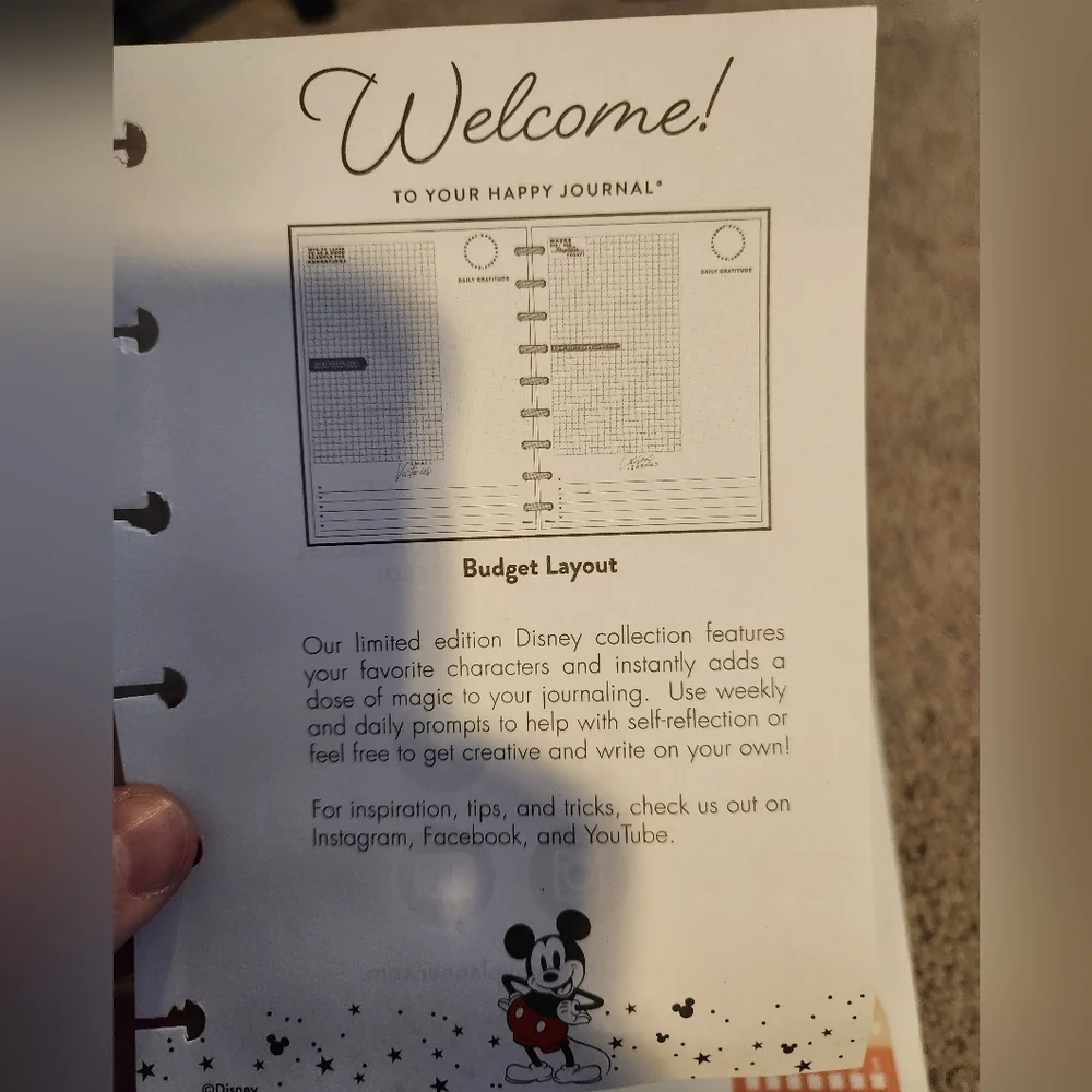 Happy Planner very gently