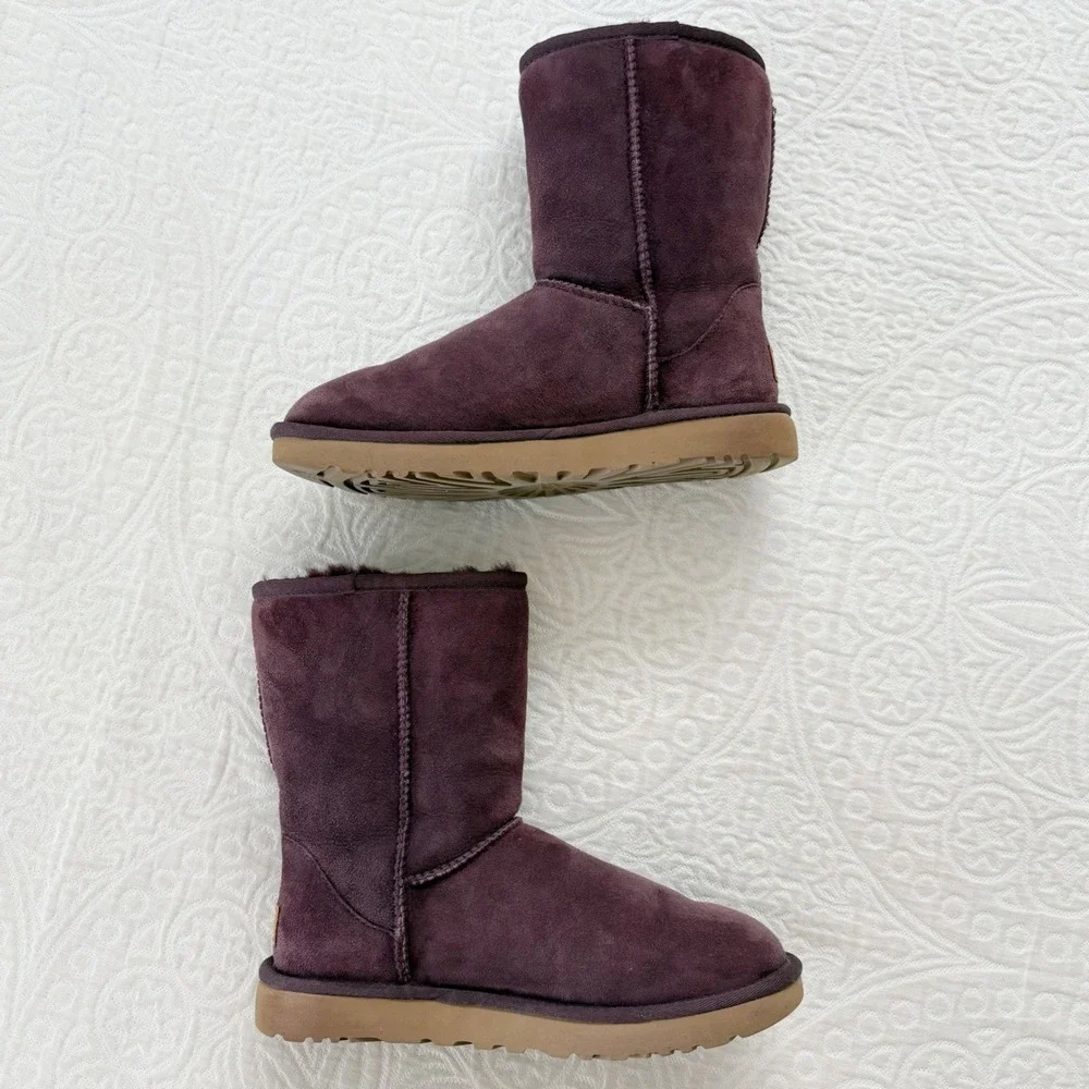 UGG Women's Classic Short II Shearling Boots,‎ Purple