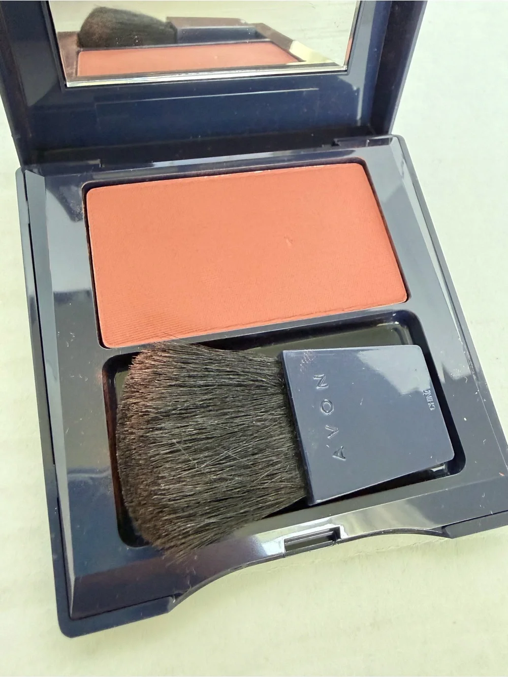 Discontinued Avon True Color Powder Blush in Russet/Orange Brûlée 0.22oz Compact
