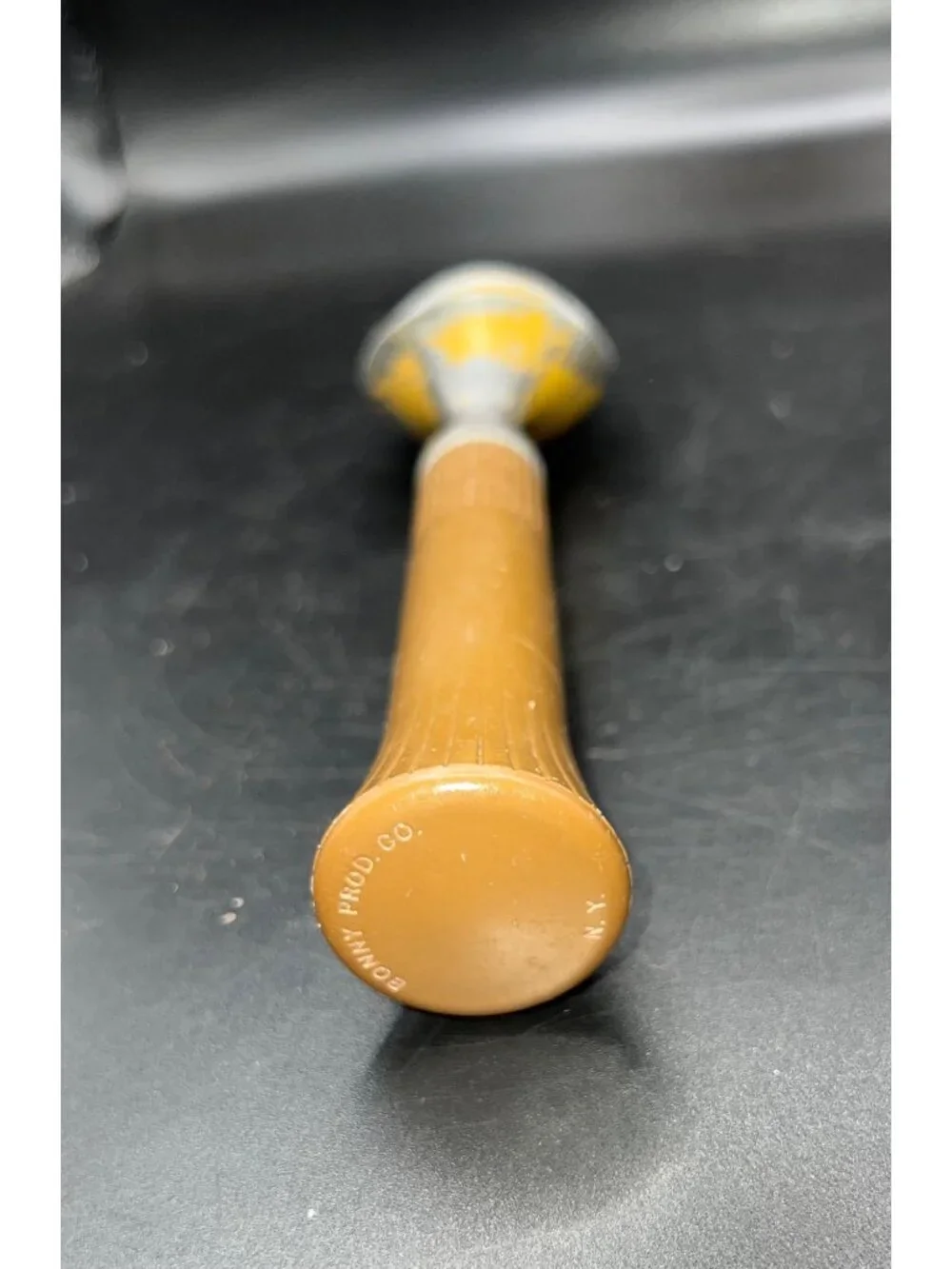 Vintage Bonny Prod Co Yellow Ice Cream Scoop Brown Handle Retro Kitchen  USA