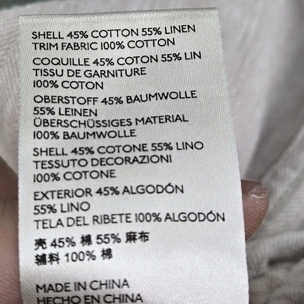 Free People Women Pants M Brown Feelin Good‎ Utility Cargo Linen 27
