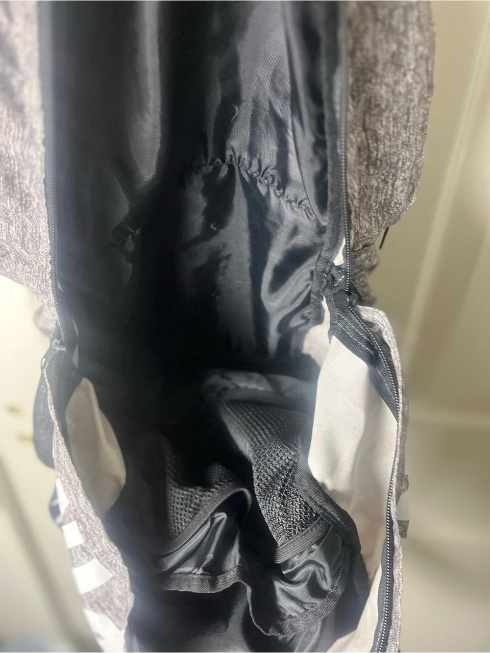 PINK Victoria's Secret Heather Gray & Black Classic Backpack