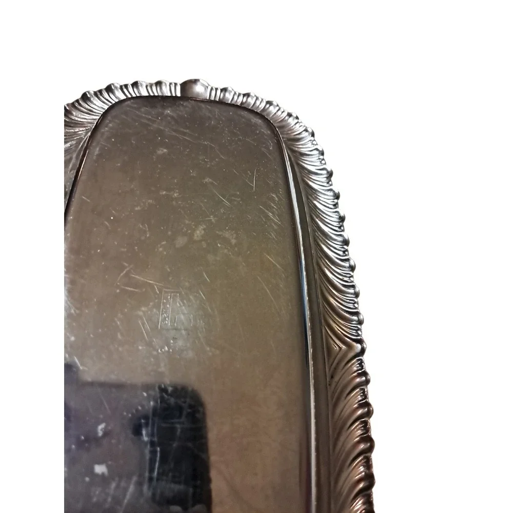 Vintage Chrome Plated Butter Dish & Lid  Irvingware Made In‎ USA Glass Insert