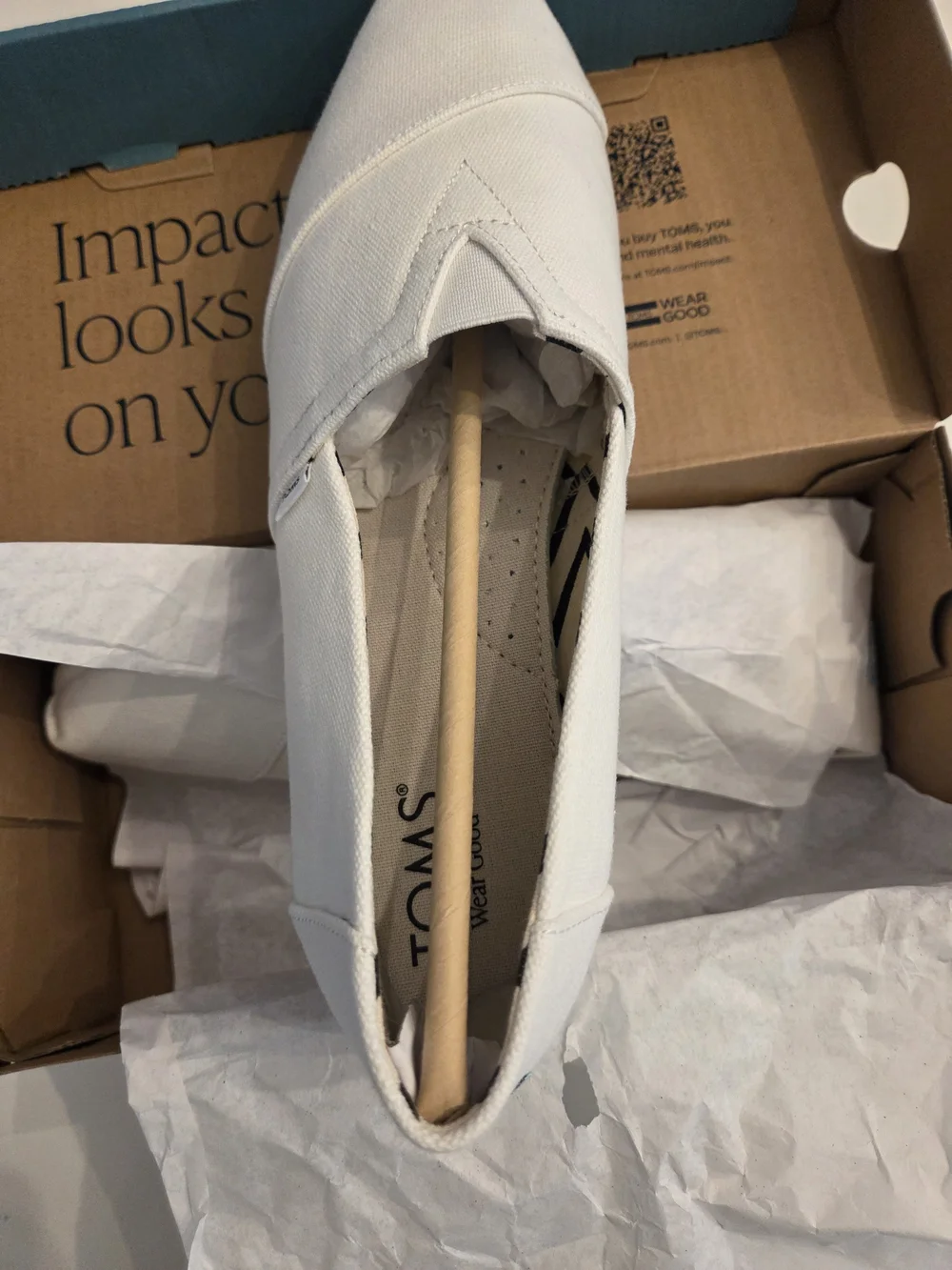 Brand New TOMS Alpargata Classic in White