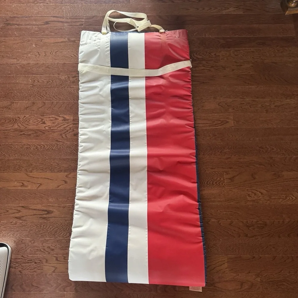 VTG Polo Ralph Lauren Padded Camping Outdoor Beach Roll-up Mat Cushioned Strap