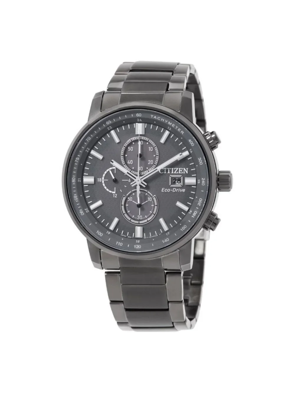 NWT Citizen Eco-Drive Chronograph Grey Dial Men's Watch