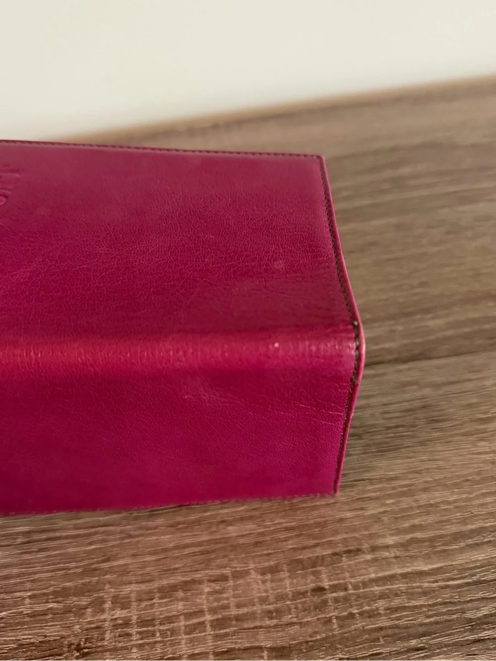 Tusk Fuchsia Siam Goatskin Leather Passport Cover
