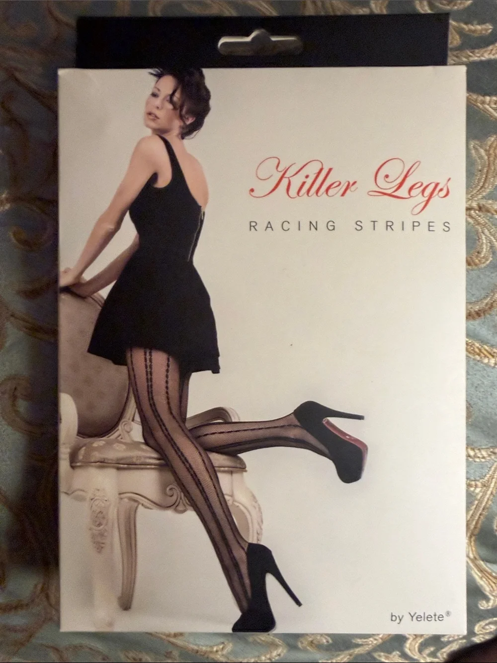 Yelete Killer Legs Black Striped Sheer Tights