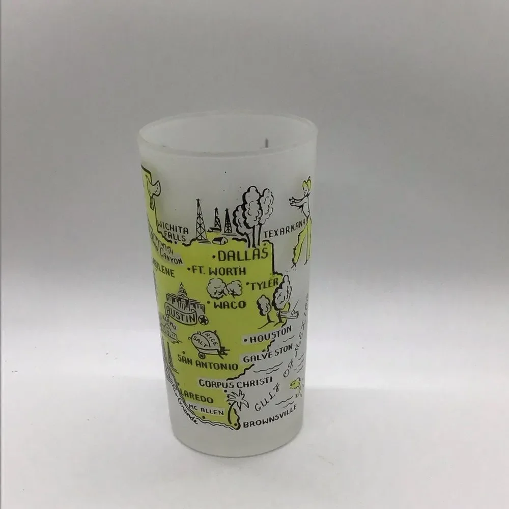 Vintage Texas Souvenir Glass