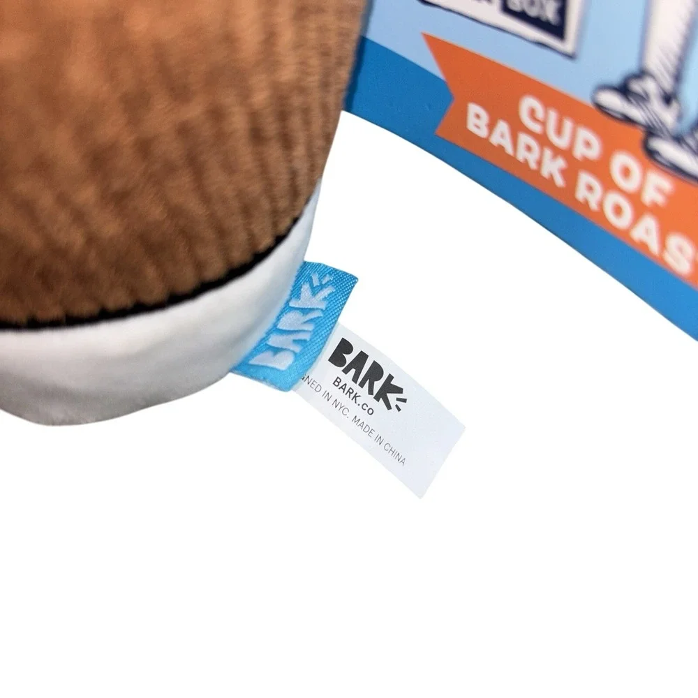 BARK Dog Toy‎ Cup Of Bark Roast Plush - New