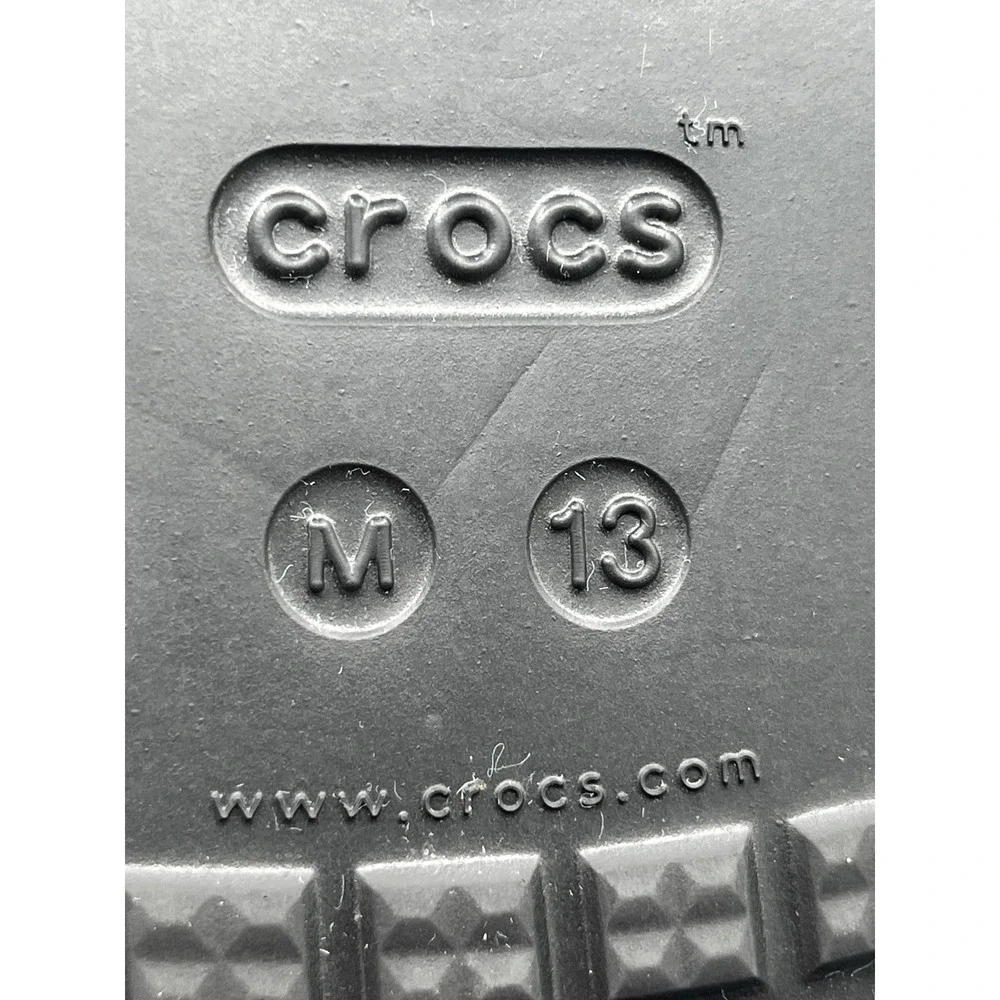 Crocs Classic Slide Men Sz 13 Black Realtree Edge Camo Sandal 206121-060