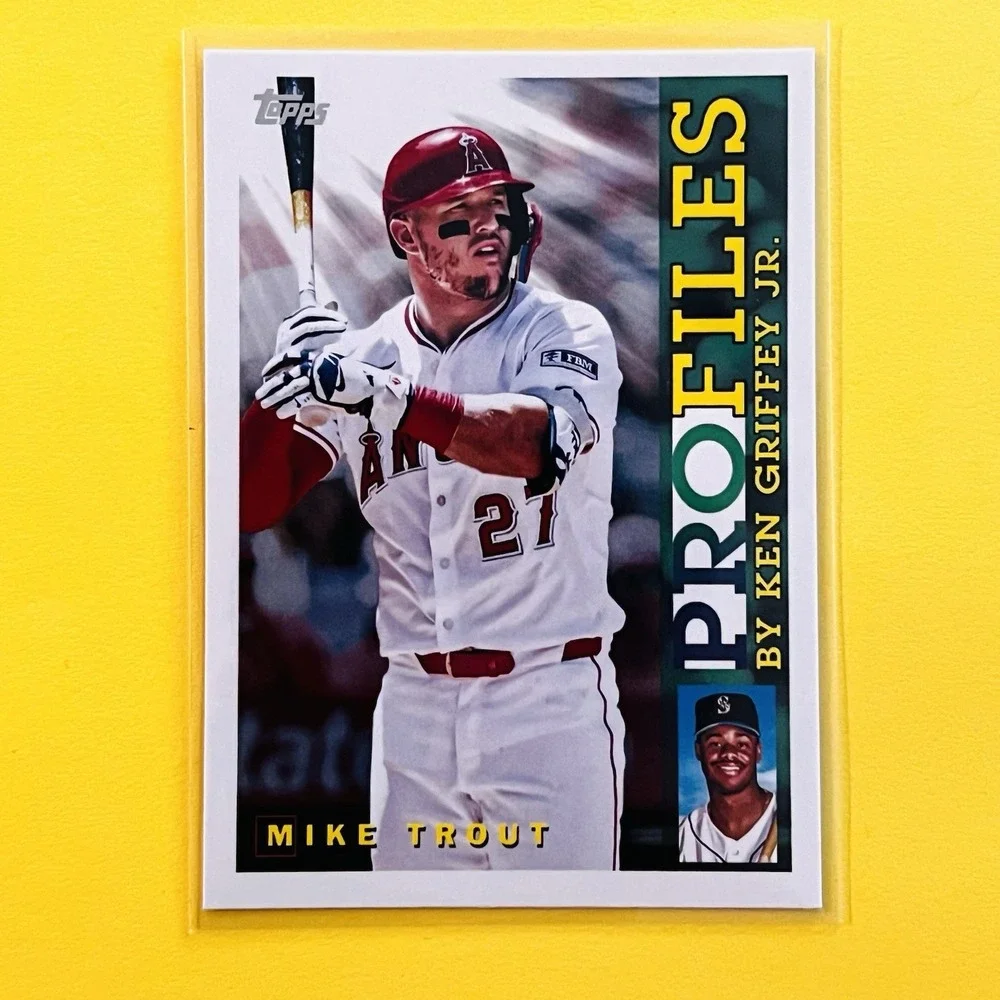 2026 Topps Series 1 Mike Trout ProFiles TP-2 Angels‎ Ken Griffey Jr Insights