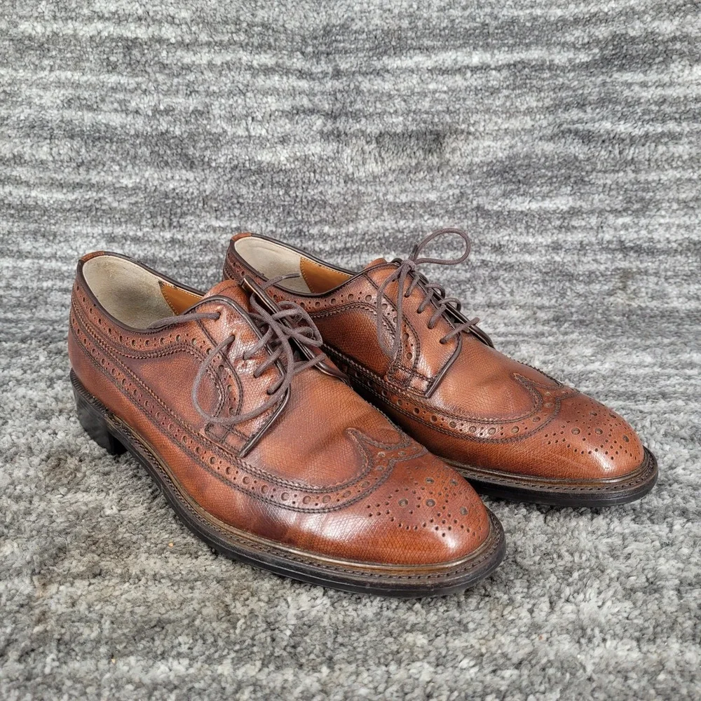 Imperial Grade Regal Wing Tip Brogue Brown Leather‎ Oxford USA Mens 7.5