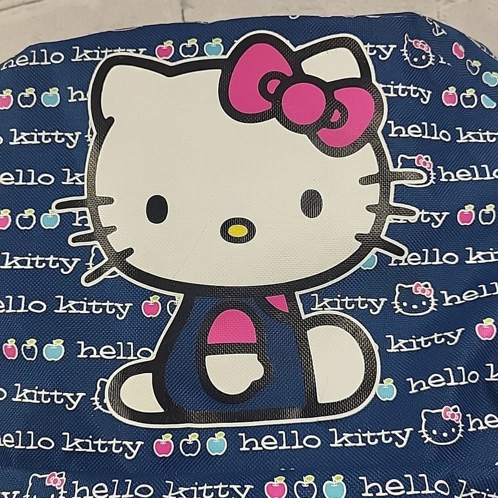 Sanrio Hello‎ Kitty Full-Size Backpack All-Over Brand Print School Book Bag