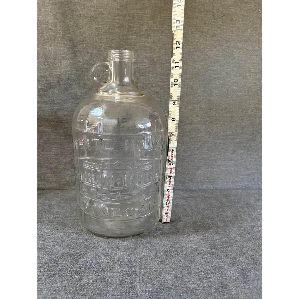 Vintage Antique White House Vinegar 1 Gallon Handled‎ Jug Bottle