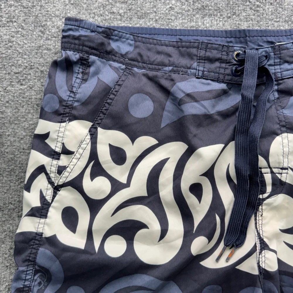 Quiksilver Edition Swim Trunks Mens Medium Navy Blue 7.5