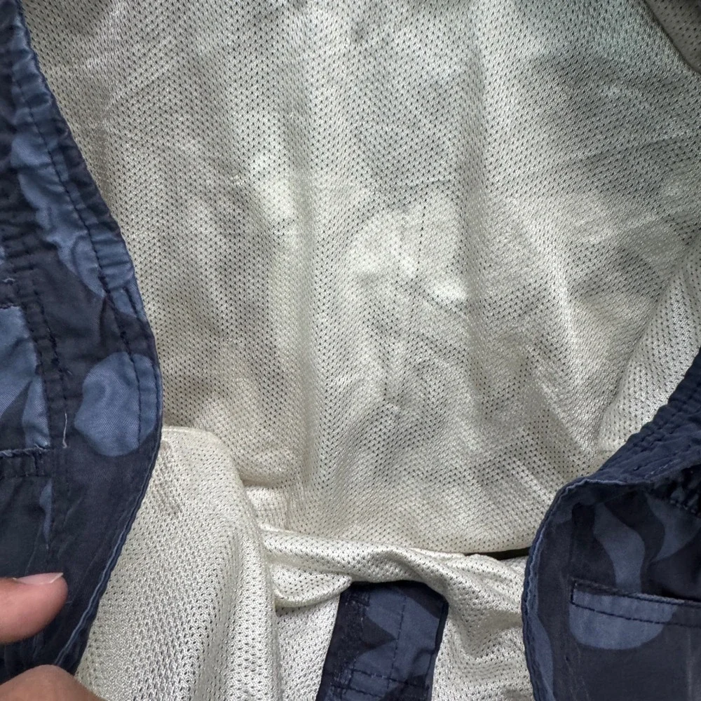 Quiksilver Edition Swim Trunks Mens Medium Navy Blue 7.5