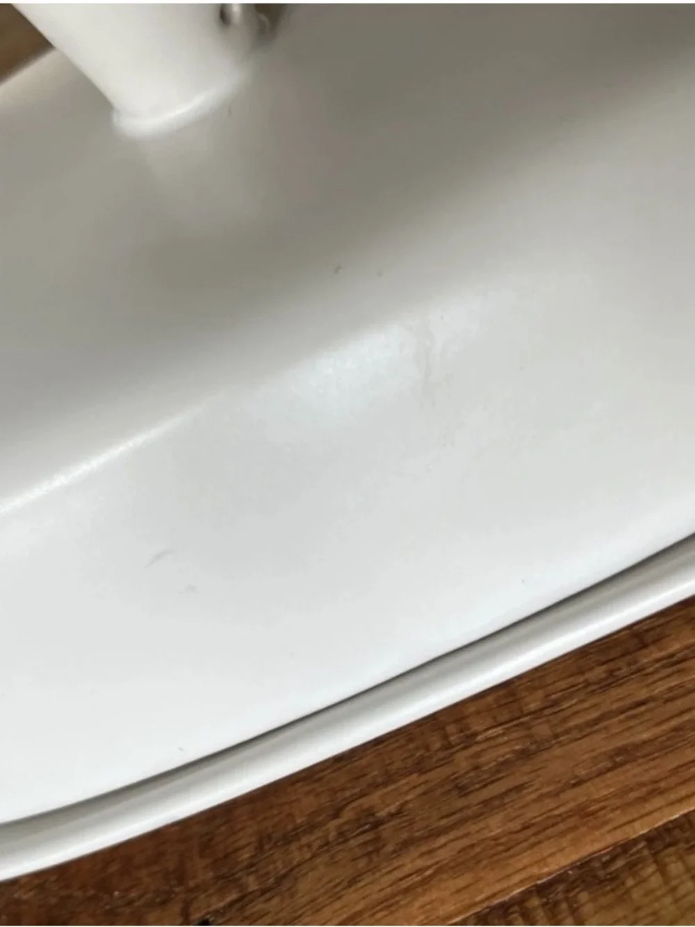 The Old Pottery Company Covered Butter Dish with Lid White farmhouse style
