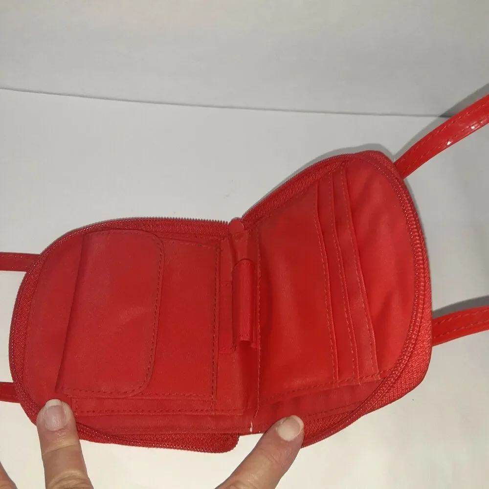 Disney World Mini Minnie Wristlet Red Patton Vegan