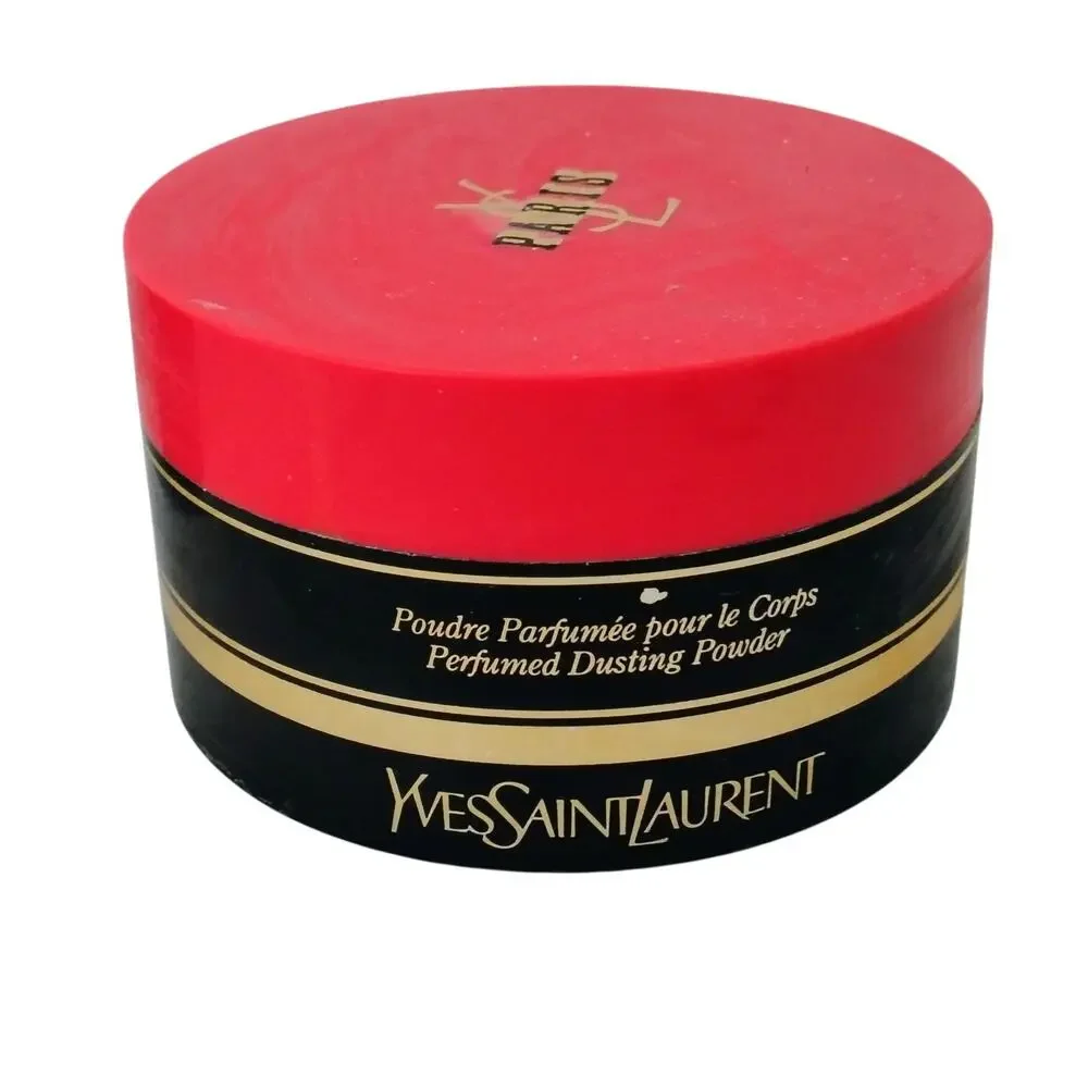 Yves Saint Laurent Paris Perfumed Dusting Powder Puff 5.2 oz. Vintage 70% full