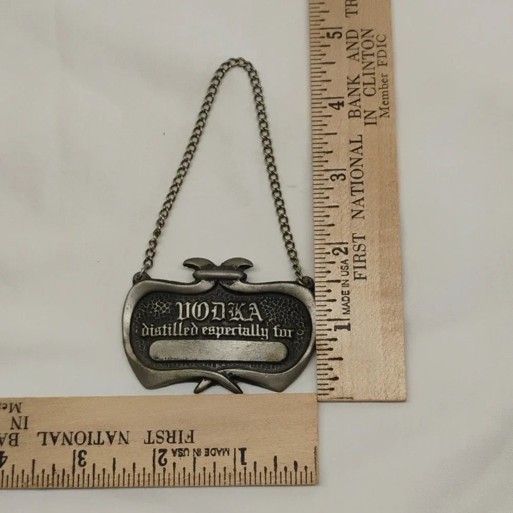 Bacchus bottle pewter
