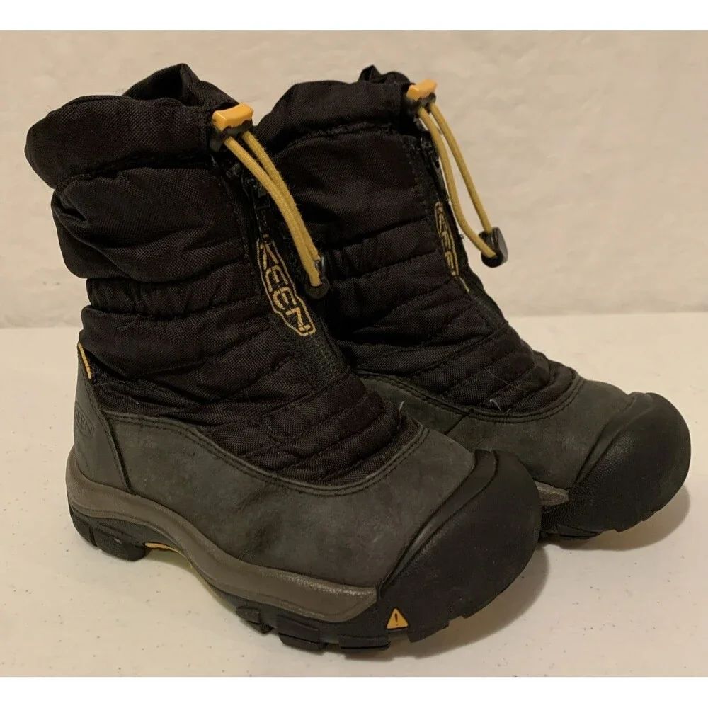 Keen Toddler Waterproof Snow Boot 10Y Black Outdoor Farm