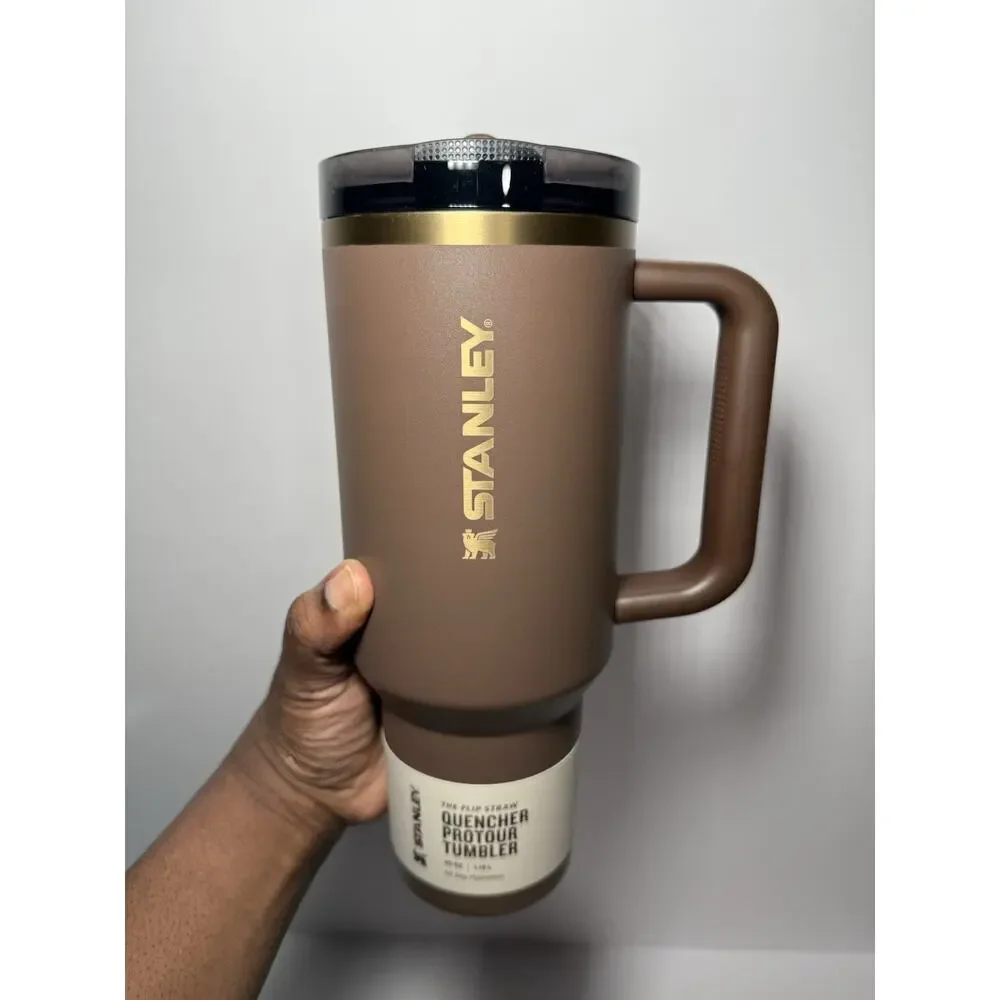 Stanley Limited Edition ESPRESSO GOLD 40oz Flowstate Quencher Tumbler BNWT
