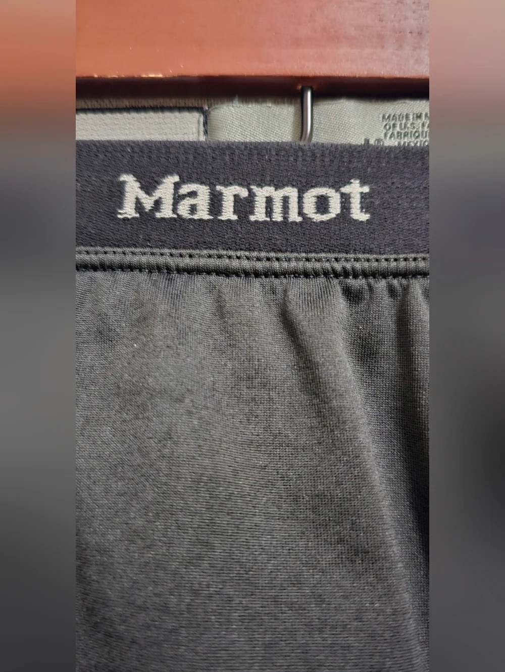 Marmot Men's Black Thermal Base Layer Long Johns