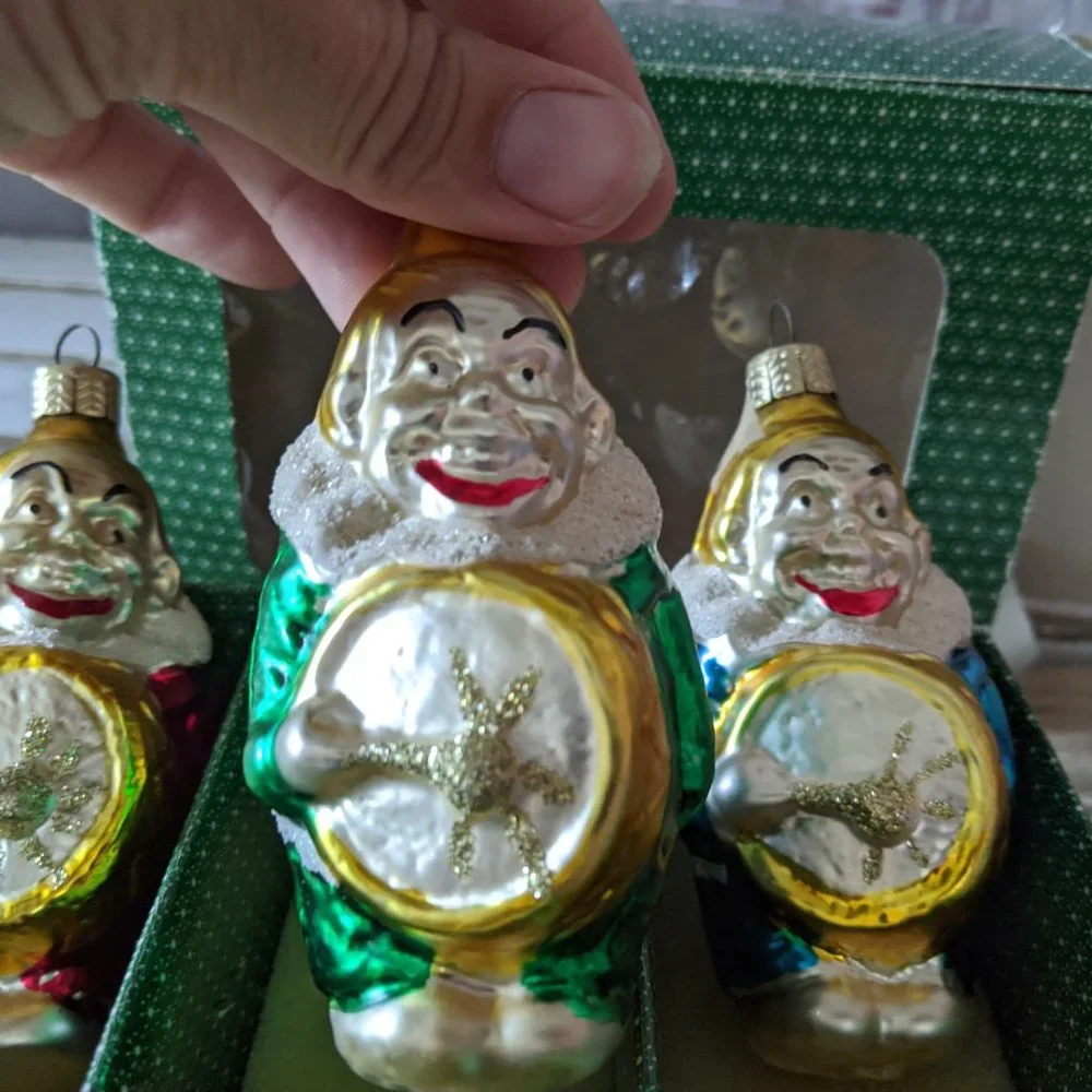 Vintage Drummer Parade‎ Blown Glass Christmas Holid