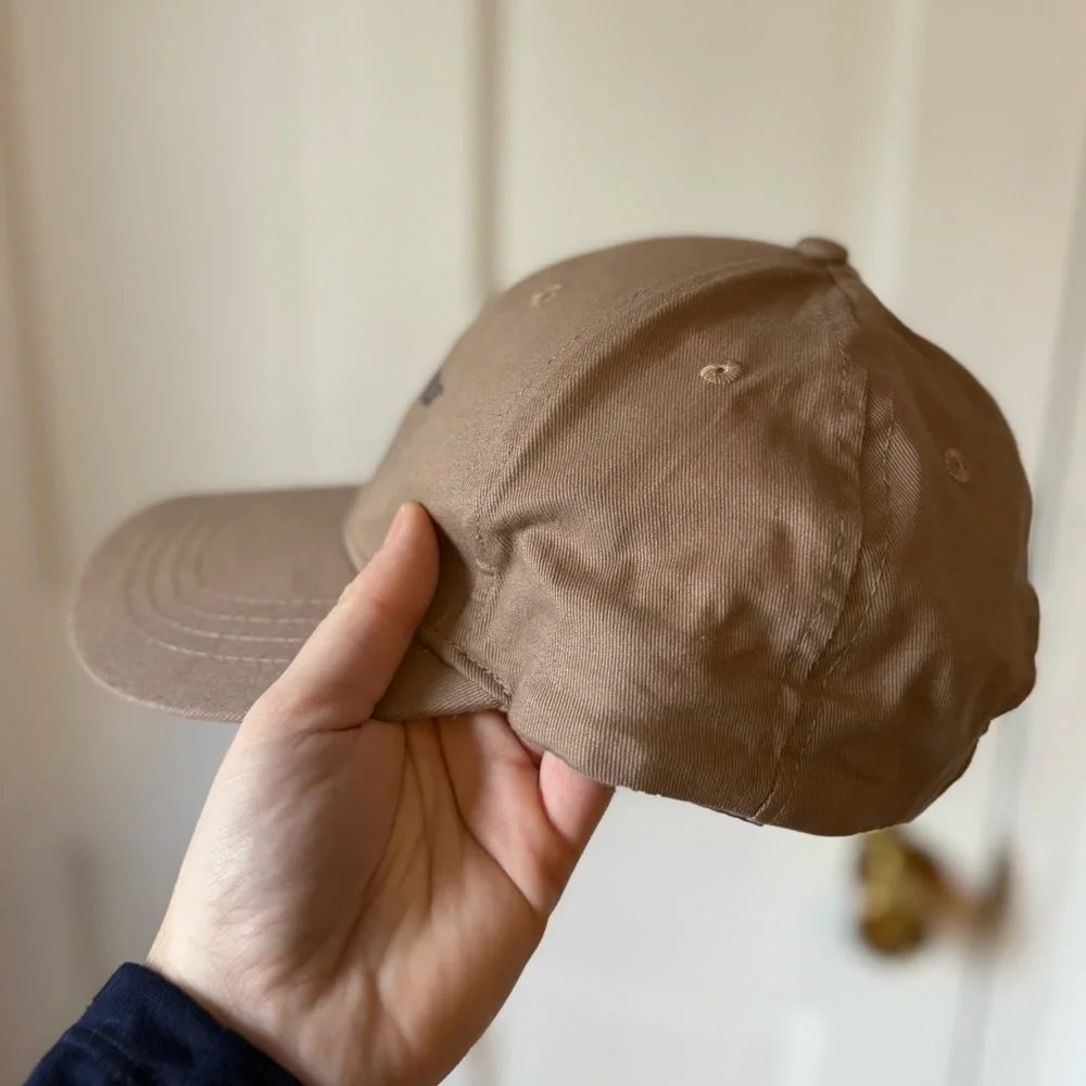 Starbucks Barista Employee Spell Out Baseball Hat Cap Brown Mocha Cafe Tan Beige