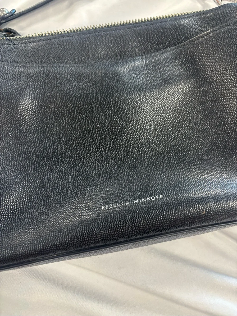 Kate Spade Grey Crossbody / Rebecca Minkoff Black and Mint Crossbody Handbags