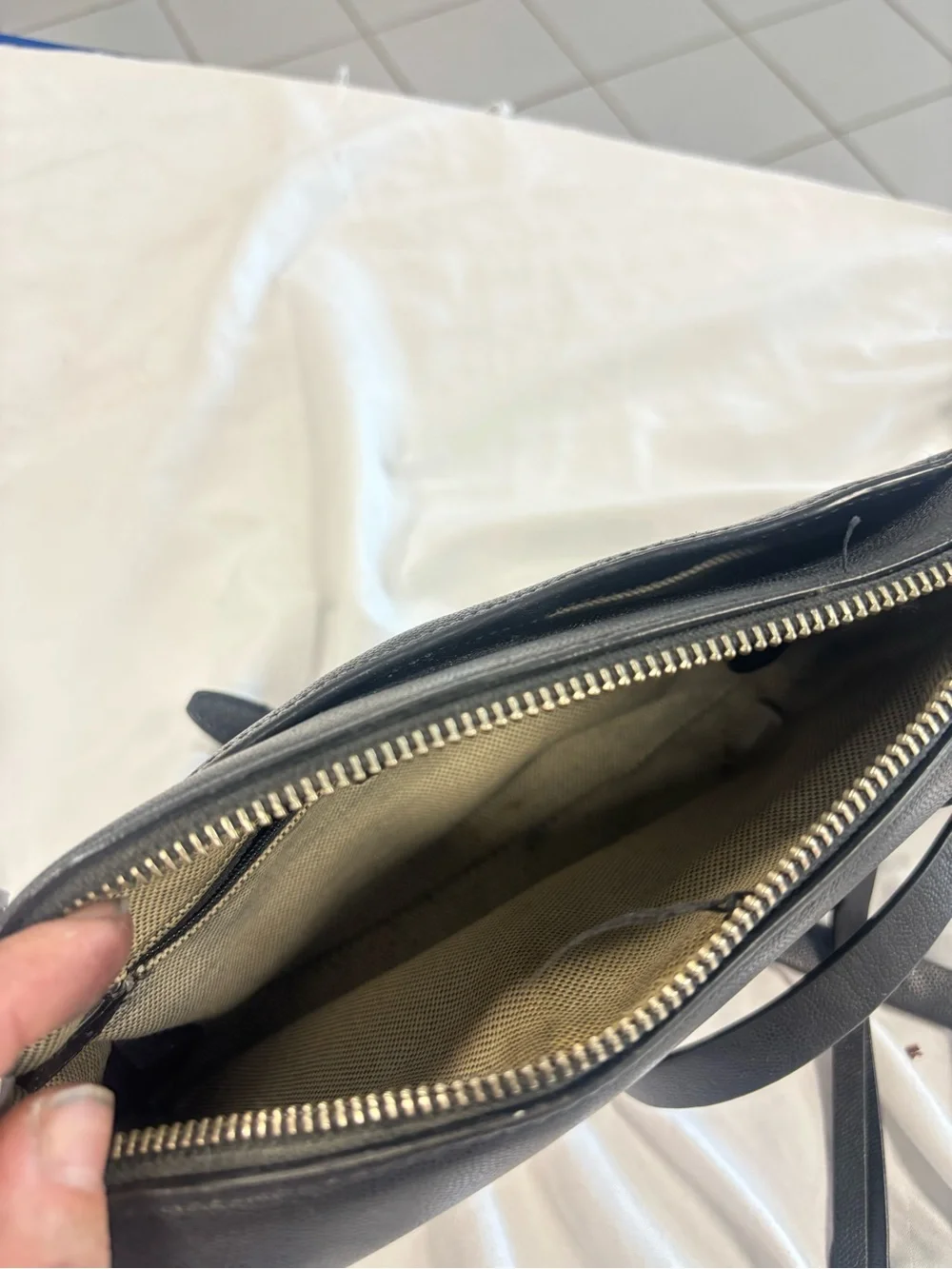 Kate Spade Grey Crossbody / Rebecca Minkoff Black and Mint Crossbody Handbags