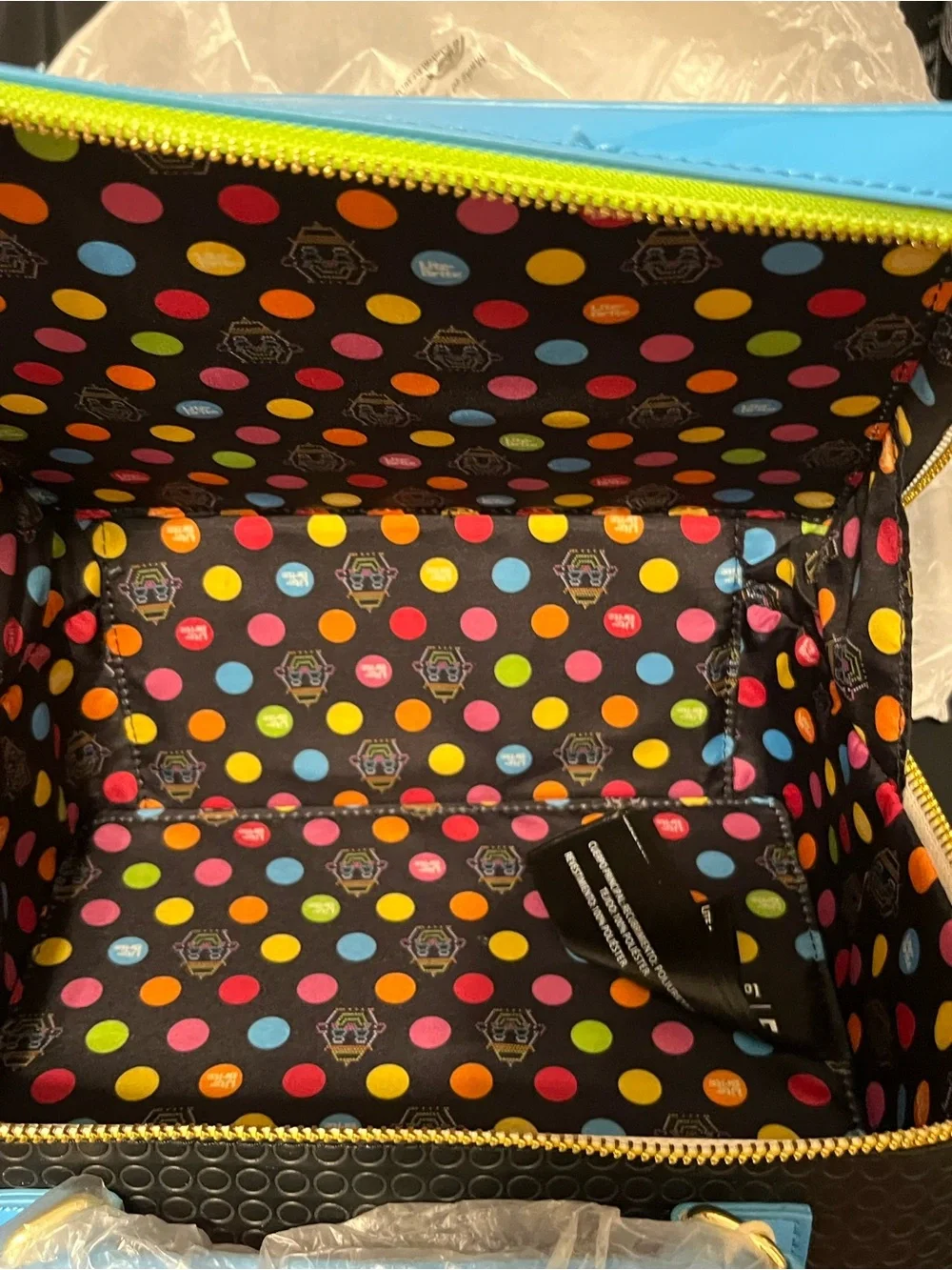 Kids Butterfly Light-Up Carry Bag in Blue